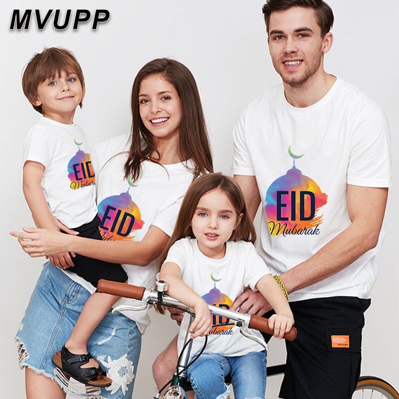 Summer Family Matching T-shirt Outfits Daddy Mommy and me clothes father Son Daughter Cotton Short sleeve Tops tee shirt Casual
