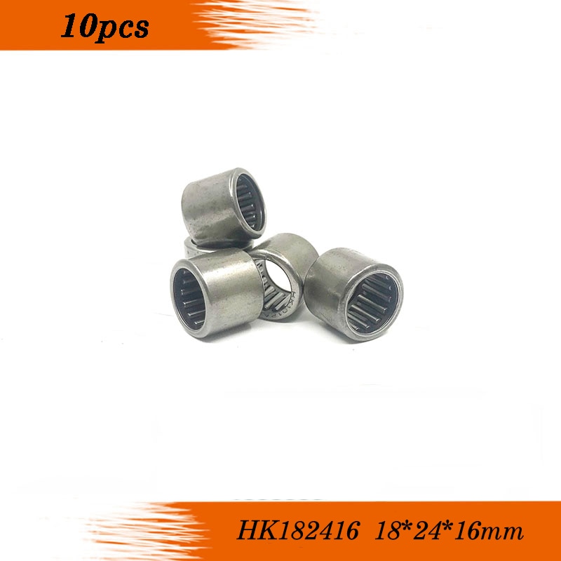Free shipping 10Pcs HK182416 HK1816 57941/18 bearing Drawn Cup Type Needle Roller Bearings 18 x 24 x 16mm