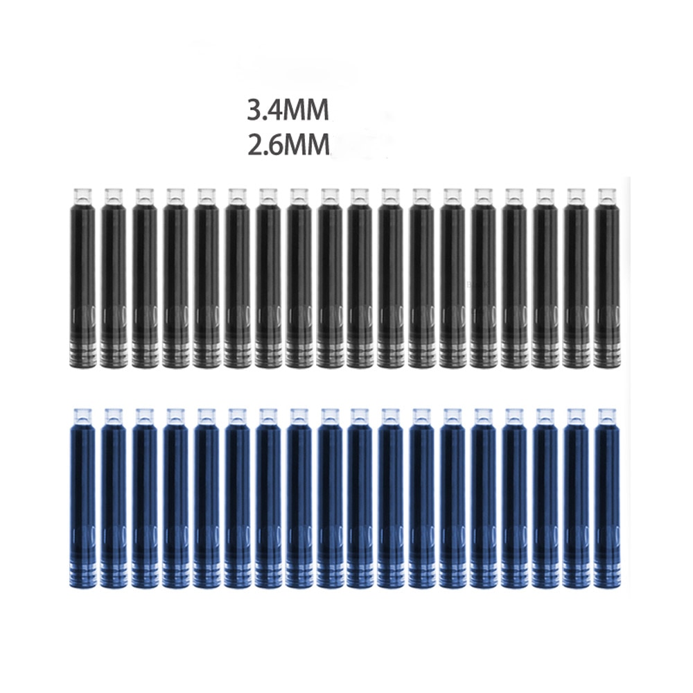 High quality Fountain Pen ink refills 25PC diameter 2.6mm 3.4mm standards international Stationery Office supplies INK PEN