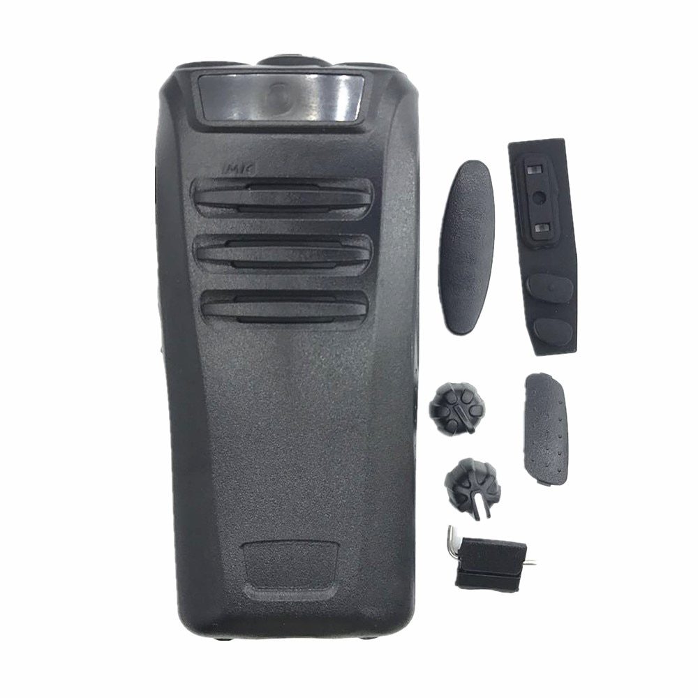New Front Shell Cover Housing Case +Knob Refurb Kit For Kenwood NX340 NX240 Walkie Talkie Radio Accessories