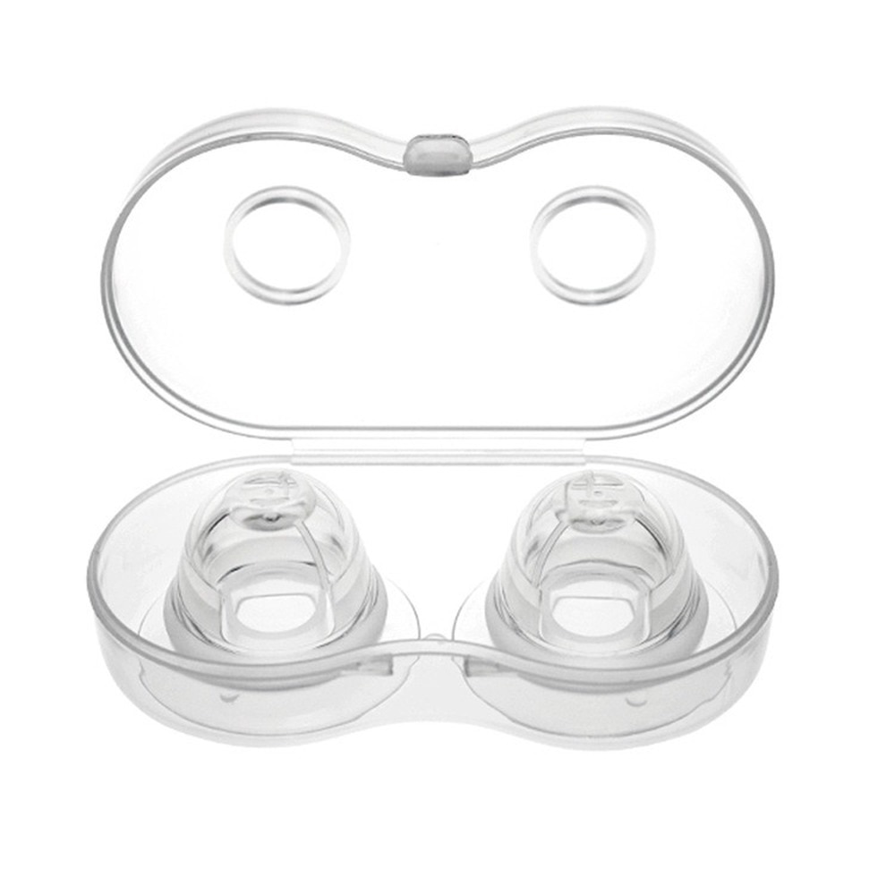 2CS Silicone Nipple Correction Aspirator Painless Nipple Sucker Puller Braces Redress Niplette Correction Clamps Corrector