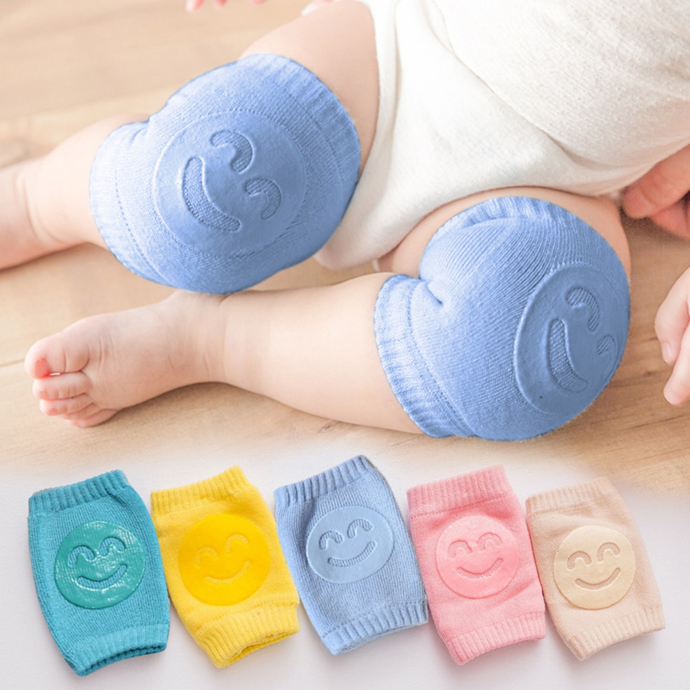 Baby Knie Pads Socken Set für Mädchen Jungen Sommer Einfarbig Anti Slip Socken Kind Krabbeln Sicherheit Boden Socke Bein knie Pr