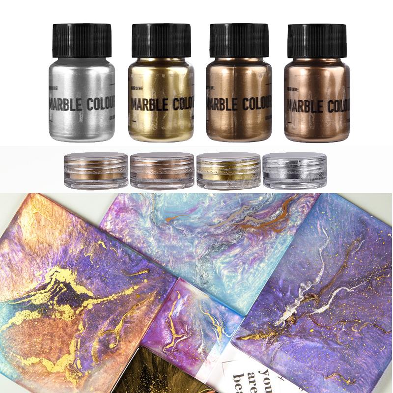 15g Shimmer Metallic Gold Silver Color Pigment Pearlescent Colorant Pearl Pigment Dye UV Resin Epoxy Colour Jewelry Making