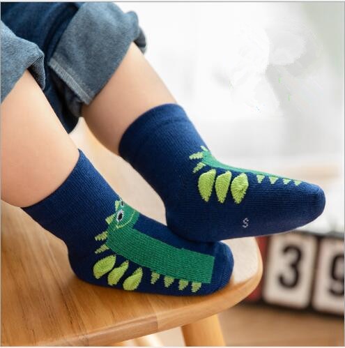 1-12Y 5Pairs Children socks autumn and winter new three-dimensional cartoon baby boy girl kids socks