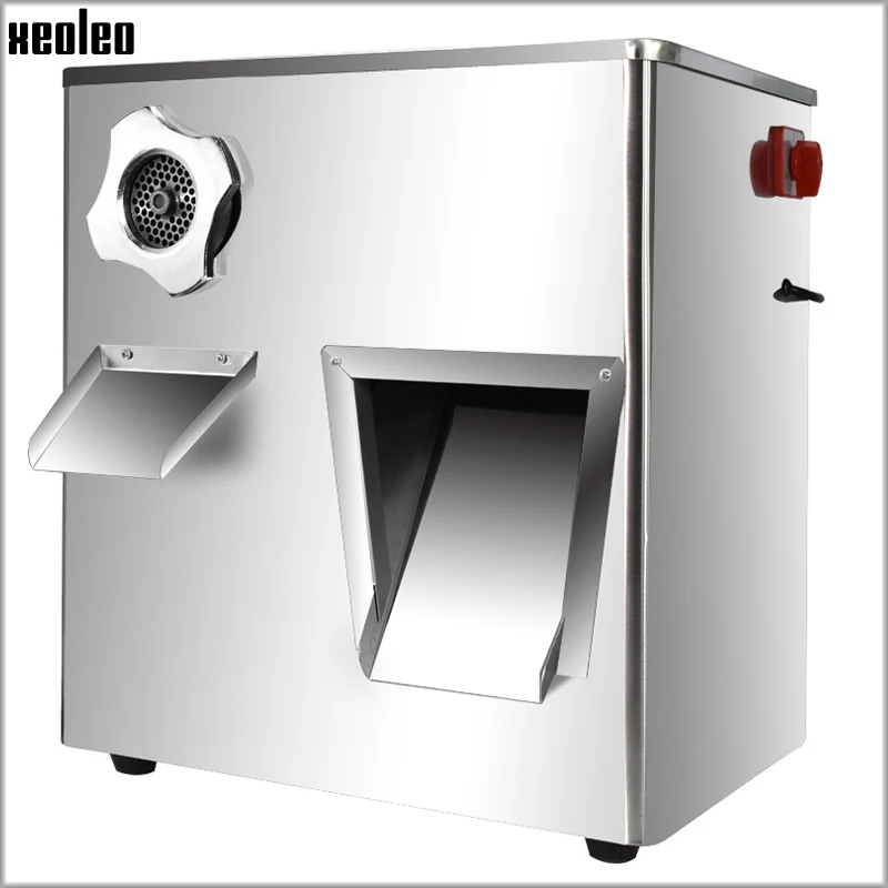 XEOLEO Moedor De Carne Comercial Meat Slicer Mincing Stainlesss Máquina De Aço Cortador Chipper 320