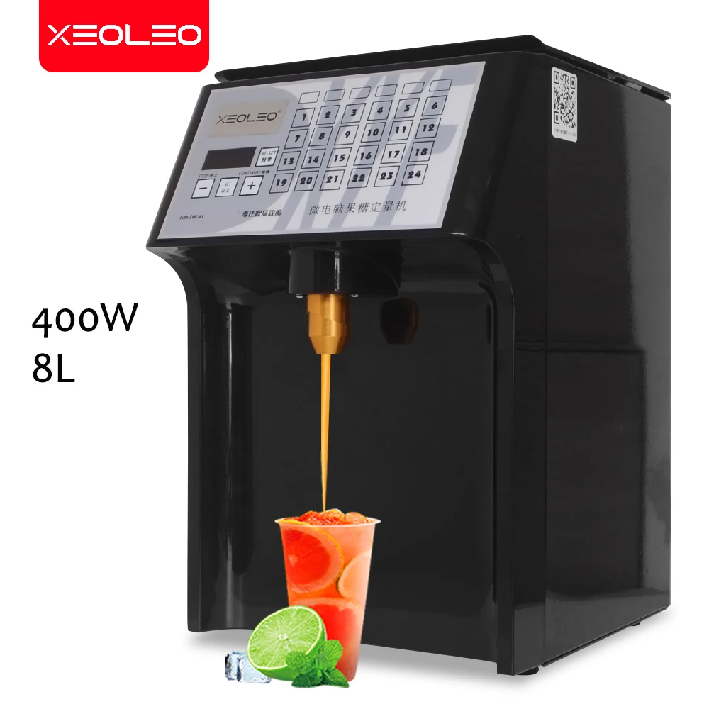 Xeoleo Máquina Automática de Frutose, Xarope, Açúcar, 24 Botão, 8L