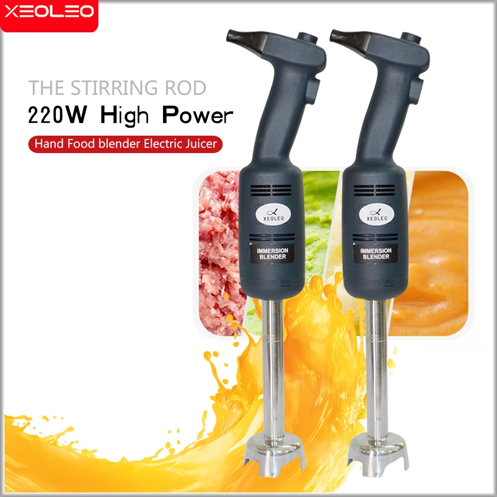 XEOLEO-Liquidificador de aço inoxidável comercial elétrico para cozinha, misturador de alimentos