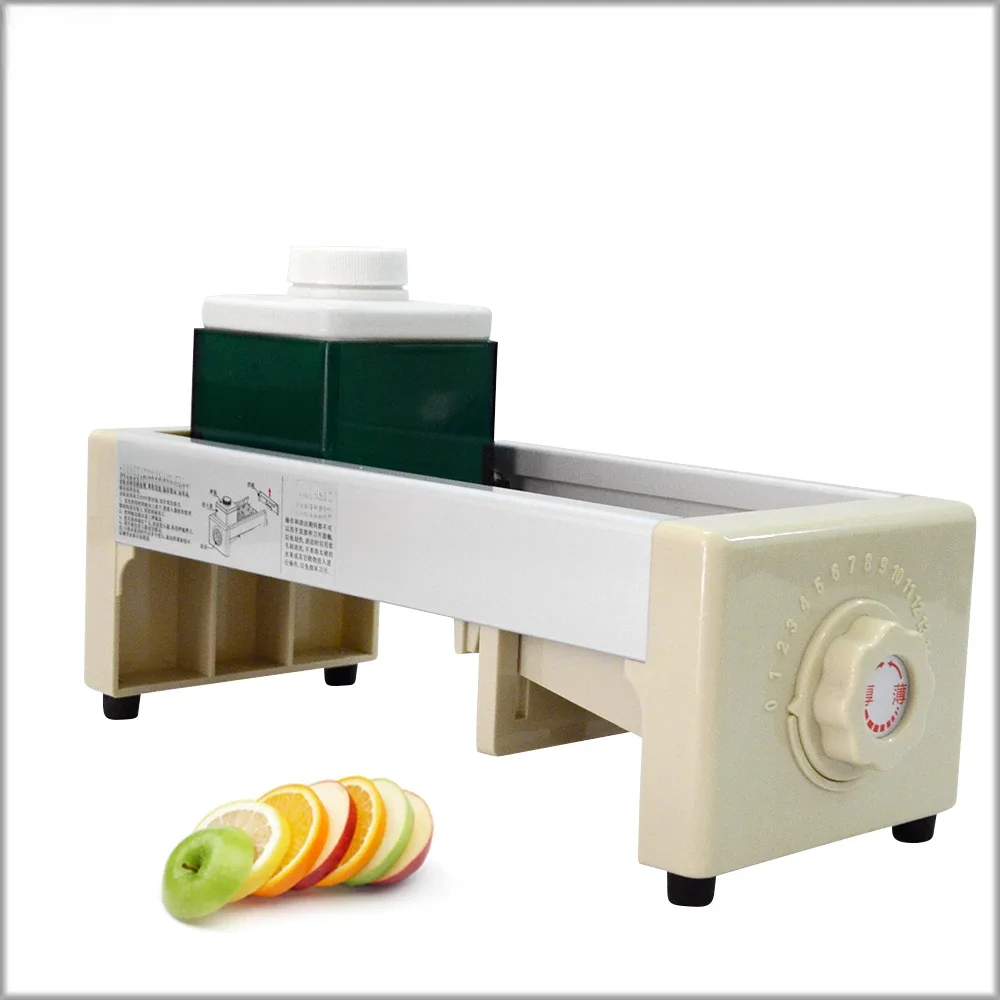 Xeoleo-cortador manual de frutas e limão comercial, máquina para fatiar frutas, lâminas duplas,