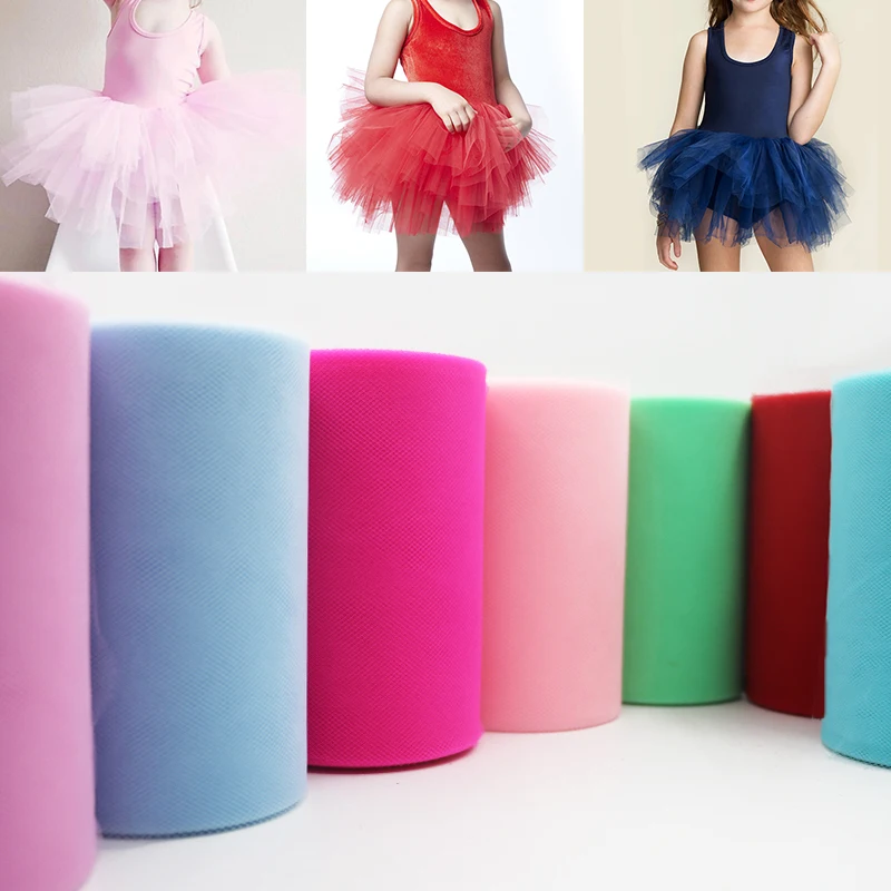 Tulle Roll 100 Yards Organza Wedding Decoration TUTU Baby Shower Tulle Roll 15cm Decoration Party