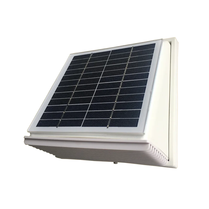 68CFM Plastic Solar Muur Ventilator 2.5W Ventilator Extractor Airduct Diameter 120Mm Voor Schuur Kas