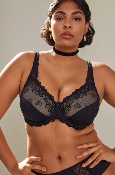 Hunkemöller Diva Non-Padded Underwired Bra Black