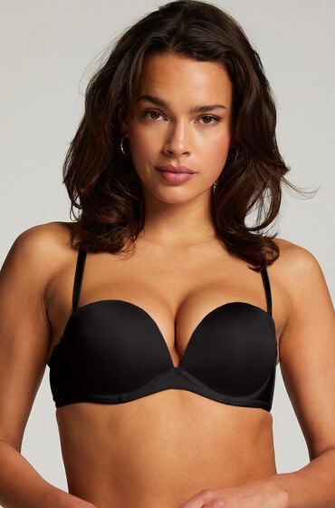 Hunkemöller Padded Underwired Strapless Maximizer Bra Black