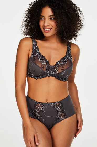 Hunkemöller Diva High Boxer Grey
