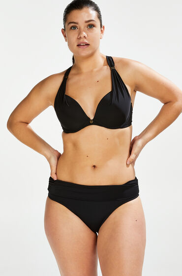 Hunkemöller Sunset Dream Fold Over Bikini Bottoms Black