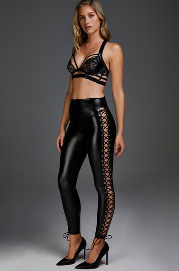 Hunkemöller Lace-up leggings Black
