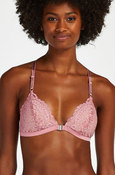 Hunkemöller Rose Padded Triangle Bralette Purple