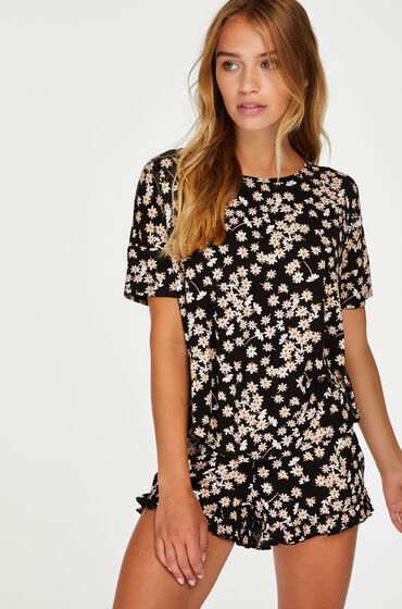 Hunkemöller Short pyjama set Black