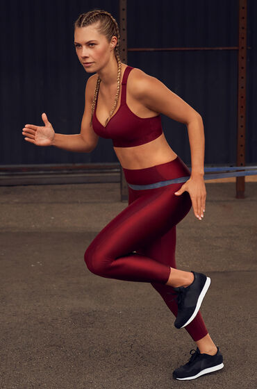 Hunkemöller HKMX High waisted sports leggings Shine On Red