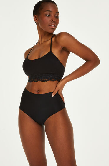 Hunkemöller Invisible High Waist Brazilian Black