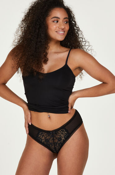 Hunkemöller Franzi V-shaped Brazilian Black