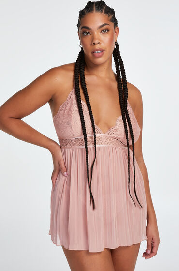 Hunkemöller Chiffon babydoll Beige