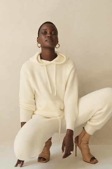 Hunkemöller Premium Fluffy Long-Sleeved Hoodie White