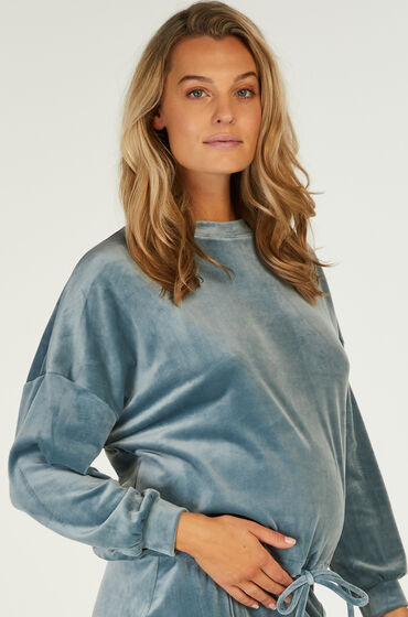 Hunkemöller Velvet maternity top Blue
