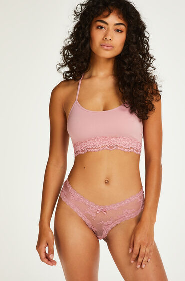 Hunkemöller V-shaped Brazilian mesh Purple