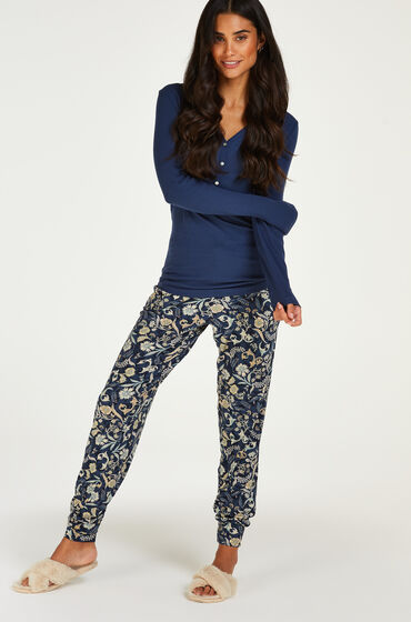 Hunkemöller Jersey Pyjama Pants Blue