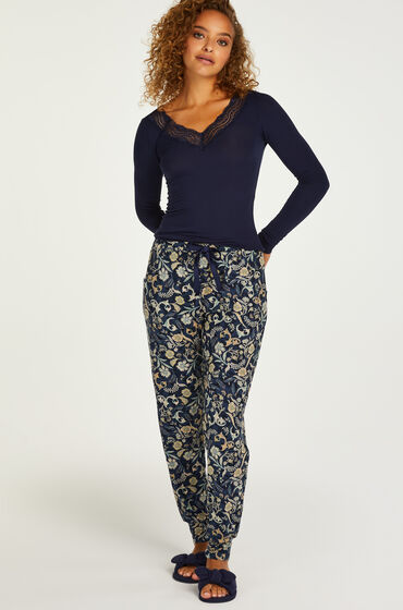 Hunkemöller Petite Jersey Pyjama Pants Blue