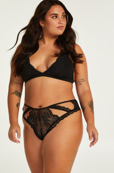 Hunkemöller Cia Thong Curvy Black