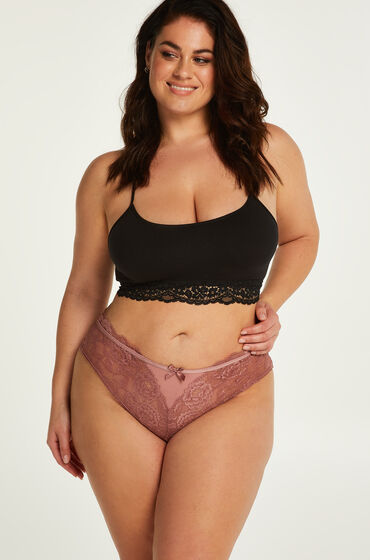 Hunkemöller Chloe High Brazilian Curvy Pink