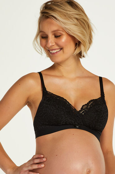 Hunkemöller Rose padded nursing bra Black