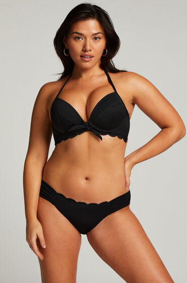 Hunkemöller Scallop Rio Bikini Bottoms Black