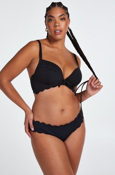 Hunkemöller Bikini Bottoms Scallop Black