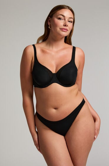 Hunkemöller Mesh Thong Black