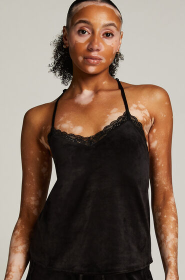 Hunkemöller Velvet Lace Cami Black