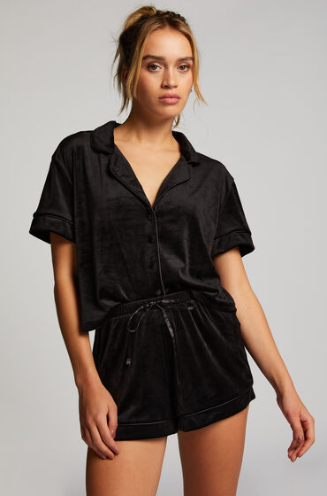 Hunkemöller Velvet shorts Black