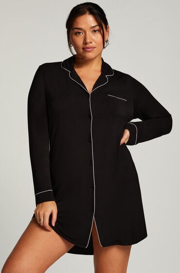 Hunkemöller Essential Jersey Shirtdress Black