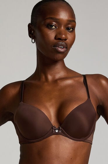 Hunkemöller Plunge Padded Underwired Bra Brown