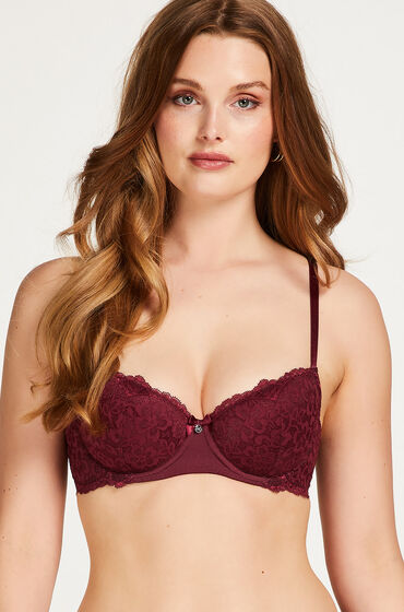 Hunkemöller Marine Padded Underwired Bra Red