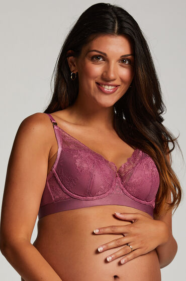 Hunkemöller Adelaide Padded Underwired Maternity Bra Purple