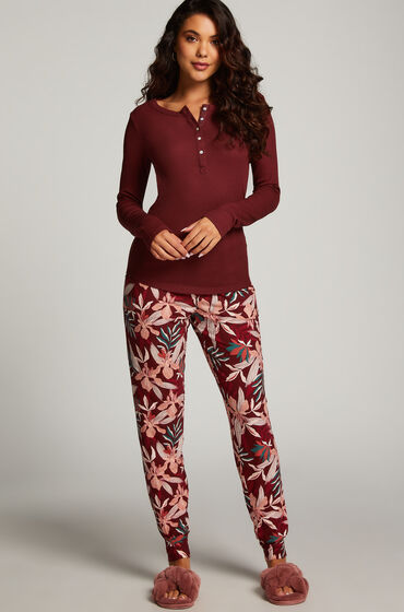 Hunkemöller Jersey Pyjama Pants Brown