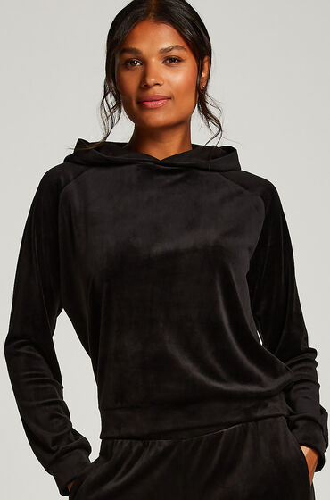 Hunkemöller Velours top Black