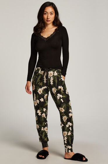 Hunkemöller Jersey Pyjama Pants Black