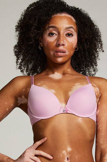 Hunkemöller Plunge Padded Underwired Bra Pink