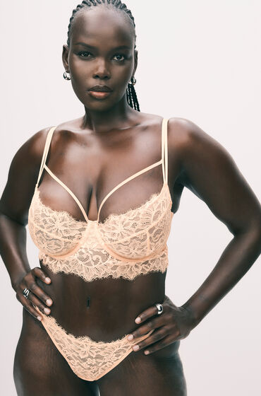Hunkemöller Isabella Non-Padded Underwired Longline Bra Orange