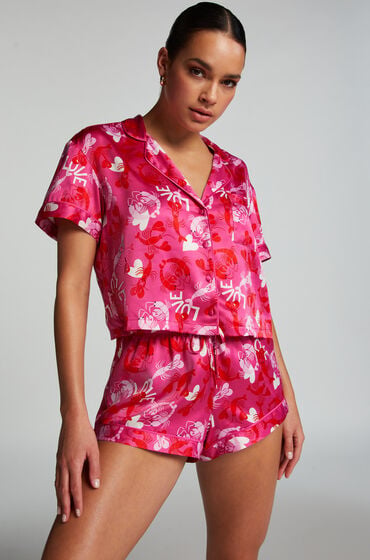 Hunkemöller Satin pyjama shorts Pink
