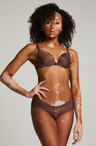 Hunkemöller V-shape Mesh Brazilian Brown