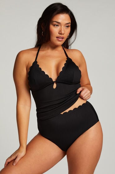 Hunkemöller Scallop Rio Bikini Bottoms Black